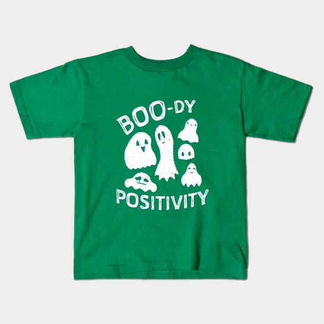 Boo-dy Positivity! Kids T-Shirt by Hello Emu Design